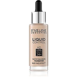 Eveline Cosmetics Liquid Control tekutý make-up s pipetou odtieň 010 Light Beige 32 ml vyobraziť