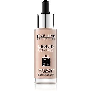 Eveline Cosmetics Liquid Control tekutý make-up s pipetou odtieň 020 Rose Beige 32 ml vyobraziť