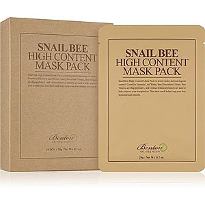 Benton Snail Bee plátenná maska pre kompletnú starostlivosť s extraktom zo slimáka 10 × 20 g vyobraziť