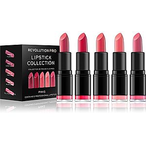Revolution PRO Lipstick Collection sada rúžov odtieň Pinks 5 ks vyobraziť