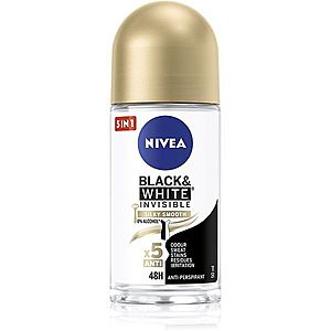 Nivea Invisible Black & White Silky Smooth guličkový antiperspirant pre ženy 50 ml vyobraziť