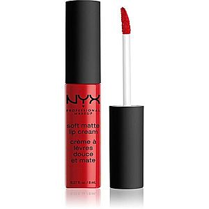 NYX Professional Makeup Soft Matte Lip Cream ľahký tekutý matný rúž odtieň 01 Amsterdam 8 ml vyobraziť