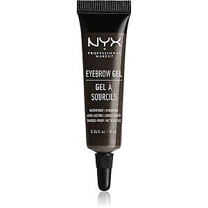NYX Professional Makeup Eyebrow Gel vodeodolný gél na obočie odtieň 05 Black 10 ml vyobraziť