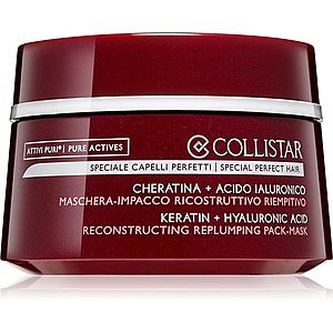 Collistar Attivi Puri Keratin+Hyaluronic Acid Mask intenzívna regeneračná maska pre poškodené a krehké vlasy 200 ml vyobraziť