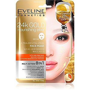 Eveline Cosmetics 24k Gold Nourishing Elixir liftingová maska 1 ks vyobraziť