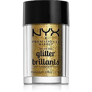 NYX Professional Makeup Face & Body Glitter Brillants Glitre na tvár i telo odtieň 05 Gold 2.5 g vyobraziť