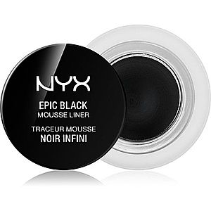 NYX Professional Makeup Epic Black Mousse Liner vodeodolná očná linka odtieň 01 Black 3 ml vyobraziť