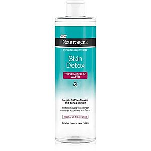 Neutrogena Skin Detox čistiaca micelárna voda na vodeodolný make-up 400 ml vyobraziť