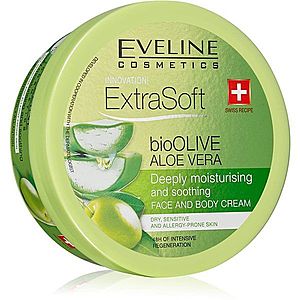 Eveline Cosmetics Extra Soft hydratačný a ukľudňujúci krém pre citlivú pokožku Bio Olive & Aloe Vera 175 ml vyobraziť