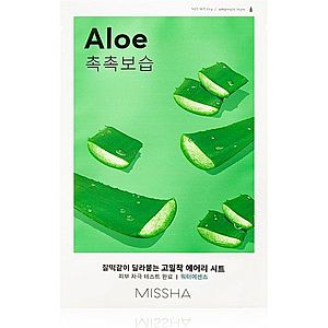 Missha Airy Fit Aloe plátenná maska s hydratačným a upokojujúcim účinkom 19 g vyobraziť