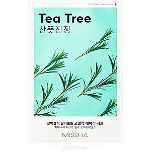 Missha Airy Fit Tea Tree plátenná maska s čistiacim a osviežujúcim účinkom pre citlivú pleť 19 g vyobraziť