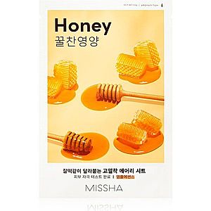 Missha Airy Fit Honey rozjasňujúca plátienková maska 19 g vyobraziť
