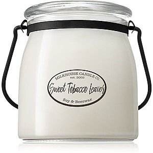 Milkhouse Candle Co. Creamery Sweet Tobacco Leaves vonná sviečka Butter Jar 454 g vyobraziť