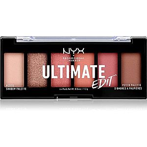 NYX Professional Makeup Ultimate Edit Petite Shadow paletka očných tieňov odtieň 01 Warm Neutrals 6x1.2 g vyobraziť