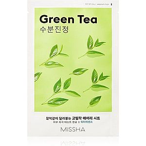 Missha Airy Fit Green Tea upokojujúca plátienková maska so zeleným čajom 19 g vyobraziť