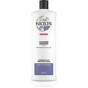 Nioxin System 5 Color Safe Cleanser Shampoo čistiaci šampón pre farbené rednúce vlasy 1000 ml vyobraziť