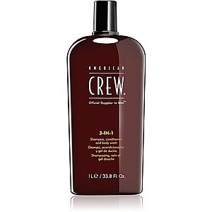 American Crew Hair & Body 3-IN-1 šampón, kondicionér a sprchový gél 3 v 1 pre mužov 1000 ml vyobraziť