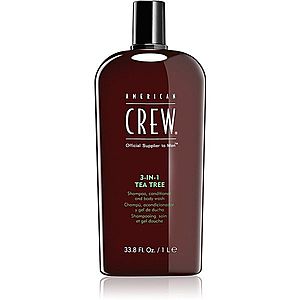 American Crew Hair & Body 3-IN-1 Tea Tree šampón, kondicionér a sprchový gél 3 v 1 pre mužov 1000 ml vyobraziť