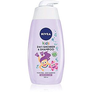 Nivea Kids Girl sprchový gél a šampón 2 v 1 pre deti 500 ml vyobraziť