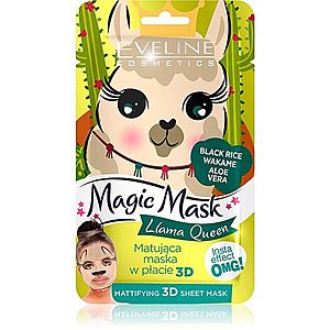 Eveline Cosmetics Magic Mask Lama Queen normalizujúca matujúca maska 3D vyobraziť