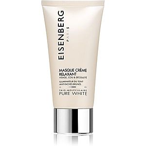 Eisenberg Pure White Masque Crème Relaxant hydratačná a rozjasňujúca maska proti pigmentovým škvrnám 75 ml vyobraziť