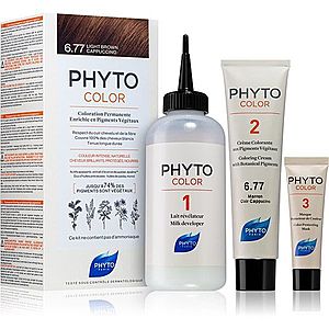 Phyto Color farba na vlasy bez amoniaku odtieň 6.77 Light Brown Capuccino vyobraziť