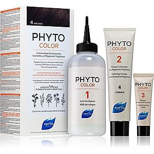 Phyto Color farba na vlasy bez amoniaku odtieň 4 Brown vyobraziť