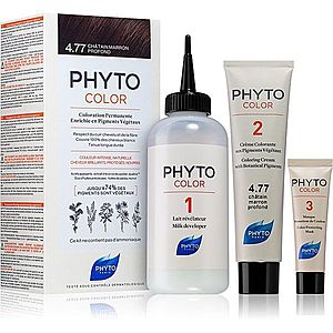 Phyto Color farba na vlasy bez amoniaku odtieň 4.77 Intense Chestnut Brown vyobraziť