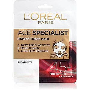 L’Oréal Paris Age Specialist 45+ textilná maska pre okamžité spevnenie a vyhladenie pleti vyobraziť