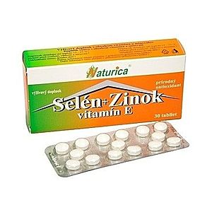 NATURICA Selén + zinok, vitamín E 30 tabliet vyobraziť