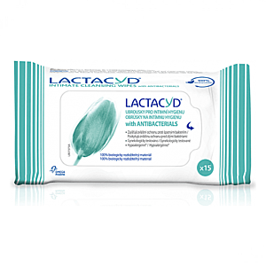 LACTACYD Antibacterials obrúsky na intímnu hygiénu 15 ks vyobraziť