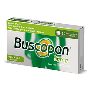 BUSCOPAN 10 mg 20 tabliet vyobraziť