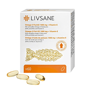 LIVSANE Omega-3 plus vitamín E 60 kapsúl vyobraziť