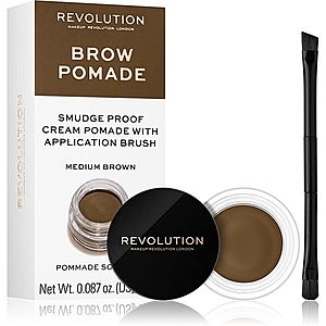 Makeup Revolution Brow Pomade pomáda na obočie odtieň Medium Brown 2.5 g vyobraziť