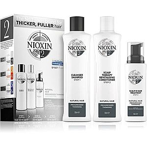 Nioxin System 2 Natural Hair Progressed Thinning darčeková sada (proti vypadávániu vlasov) unisex vyobraziť