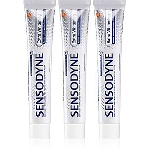 Sensodyne Extra Whitening bieliaca zubná pasta s fluoridom pre citlivé zuby 3x75 ml vyobraziť