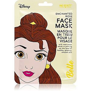 Mad Beauty Disney Princess Belle upokojujúca plátienková maska s výťažkom zo šípovej ruže 25 ml vyobraziť