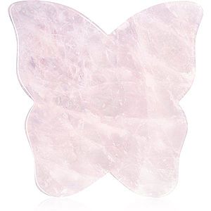 Crystallove Butterfly Rose Quartz Gua Sha Plate masážna pomôcka vyobraziť