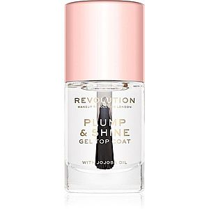 Makeup Revolution Plump & Shine lak na nechty s gélovým efektom priesvitný 10 ml vyobraziť
