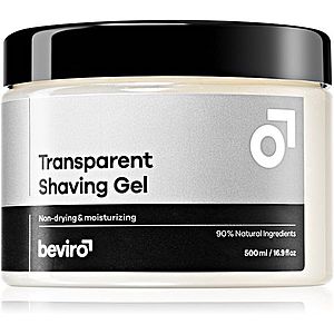 Beviro Transparent Shaving Gel gél na holenie pre mužov 500 ml vyobraziť
