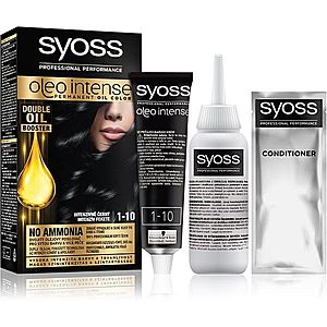 Syoss Oleo Intense permanentná farba na vlasy s olejom odtieň 1-10 Intense Black 1 ks vyobraziť