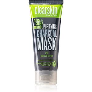 Avon Clearskin Pore & Shine Control čistiaca maska s aktívnym uhlím 75 ml vyobraziť