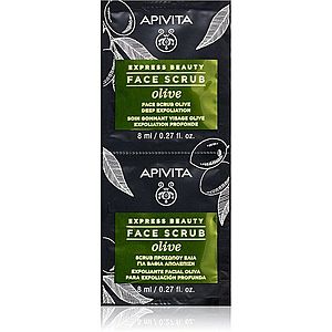 Apivita Express Beauty Exfoliating Face Scrub Olive intenzívny čistiaci peeling na tvár 2 x 8 ml vyobraziť