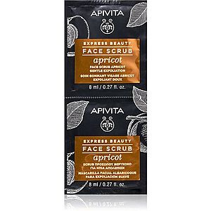 Apivita Express Beauty Apricot jemný čistiaci peeling na tvár 2 x 8 ml vyobraziť