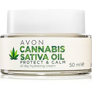 Avon Cannabis Sativa Oil Protect & Calm hydratačný krém s konopným olejom 50 ml vyobraziť