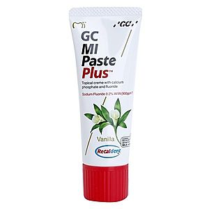 GC MI Paste Plus remineralizačný ochranný krém pre citlivé zuby s fluoridom príchuť Vanilla 35 ml vyobraziť