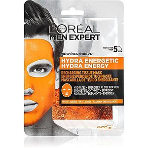 L’Oréal Paris Men Expert Hydra Energetic hydratačná plátienková maska pre mužov 30 g vyobraziť