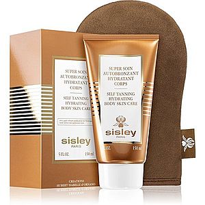 Sisley Super Soin Self Tanning Hydrating Body Skin Care samoopaľovacie telové mlieko s aplikační rukavicí 150 ml vyobraziť