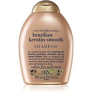 OGX Brazilian Keratin Smooth uhladzujúci šampón na lesk a hebkosť vlasov 385 ml vyobraziť