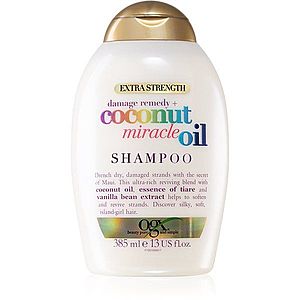 OGX Coconut Miracle Oil posilňujúci šampón pre poškodené vlasy s kokosovým olejom 385 ml vyobraziť